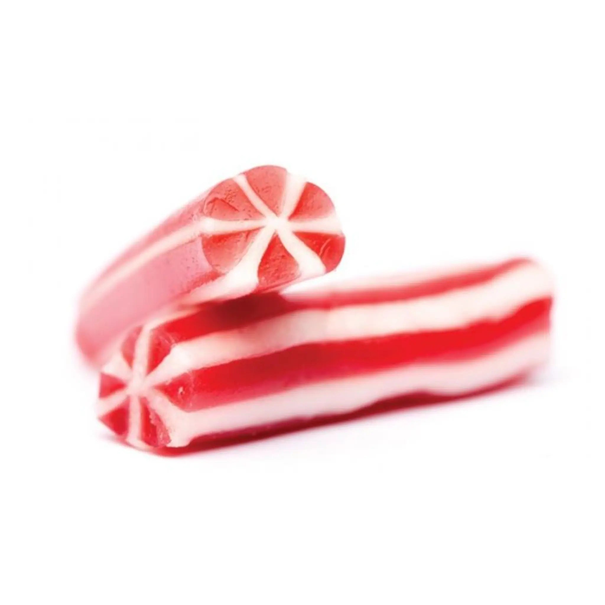 Swedish candy in red and white twists.