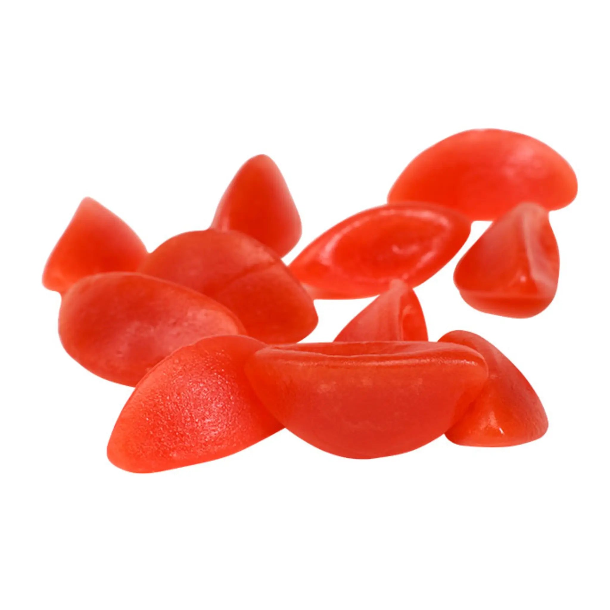 Swedish candy in the shape of boats, red and sweet.